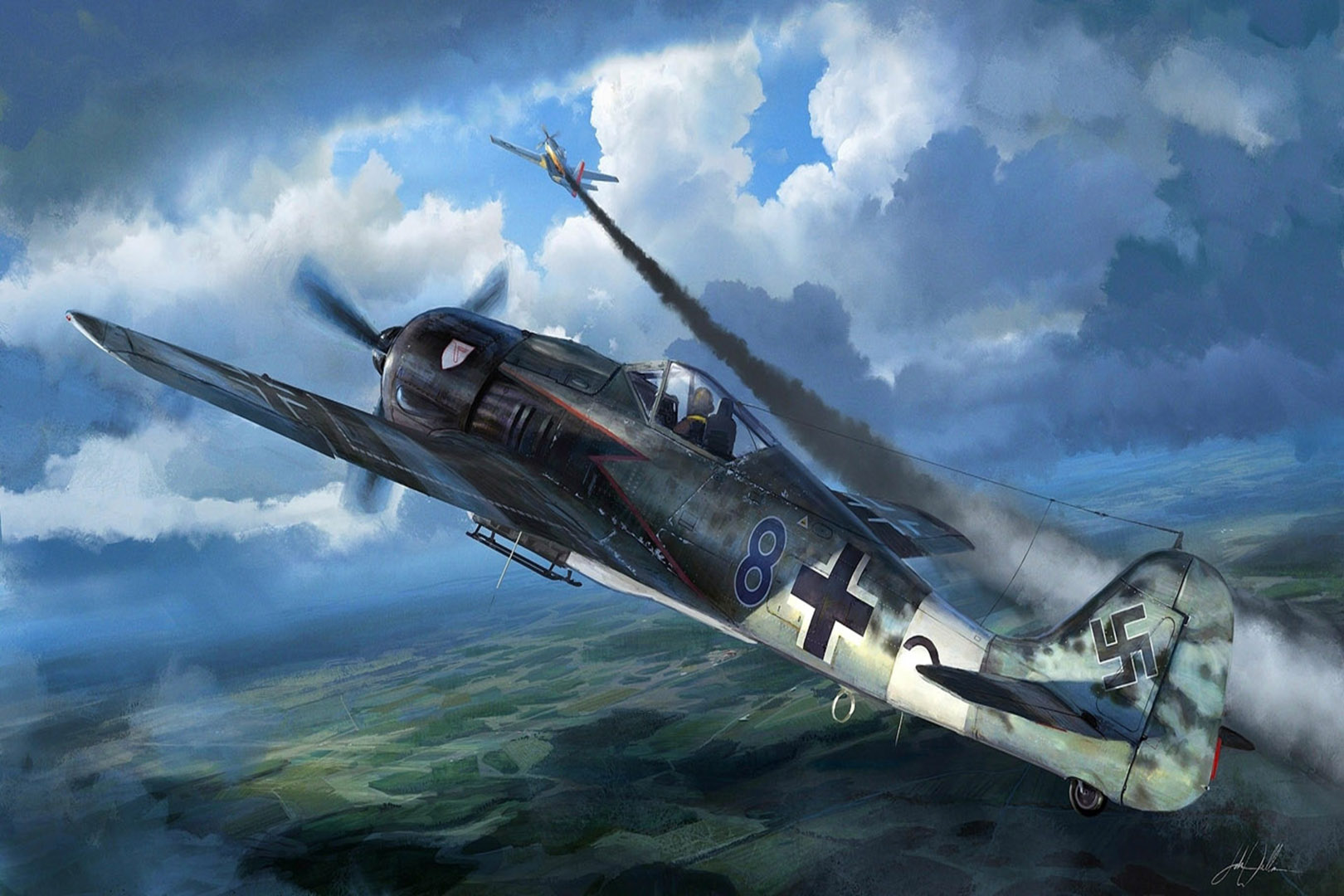 Ww2 Aircraft Wallpaper - Ww2 Airplane Wallpaper Hd , HD Wallpaper & Backgrounds