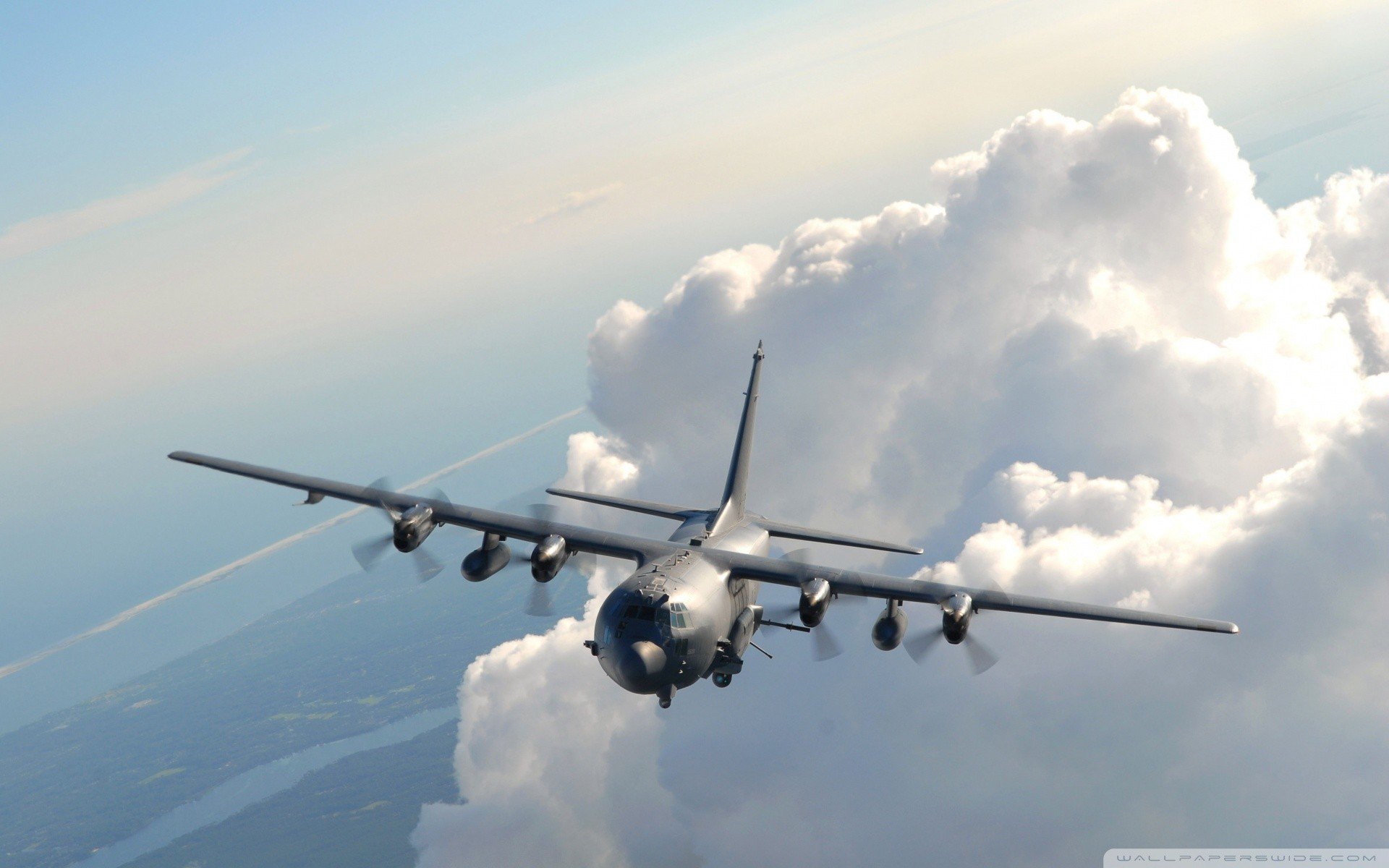 Aircraft, Lockheed C 130 Hercules Hd Wallpapers / Desktop - Ac 130 Wallpaper Hd , HD Wallpaper & Backgrounds
