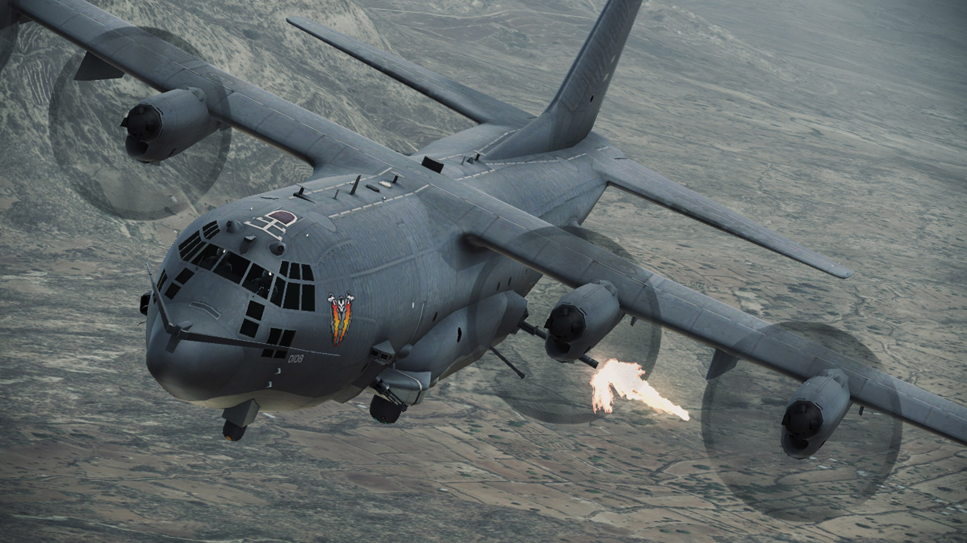 Ac 130 Firing Hd Wallpaper Background Images - Ac 130 Real Life , HD Wallpaper & Backgrounds