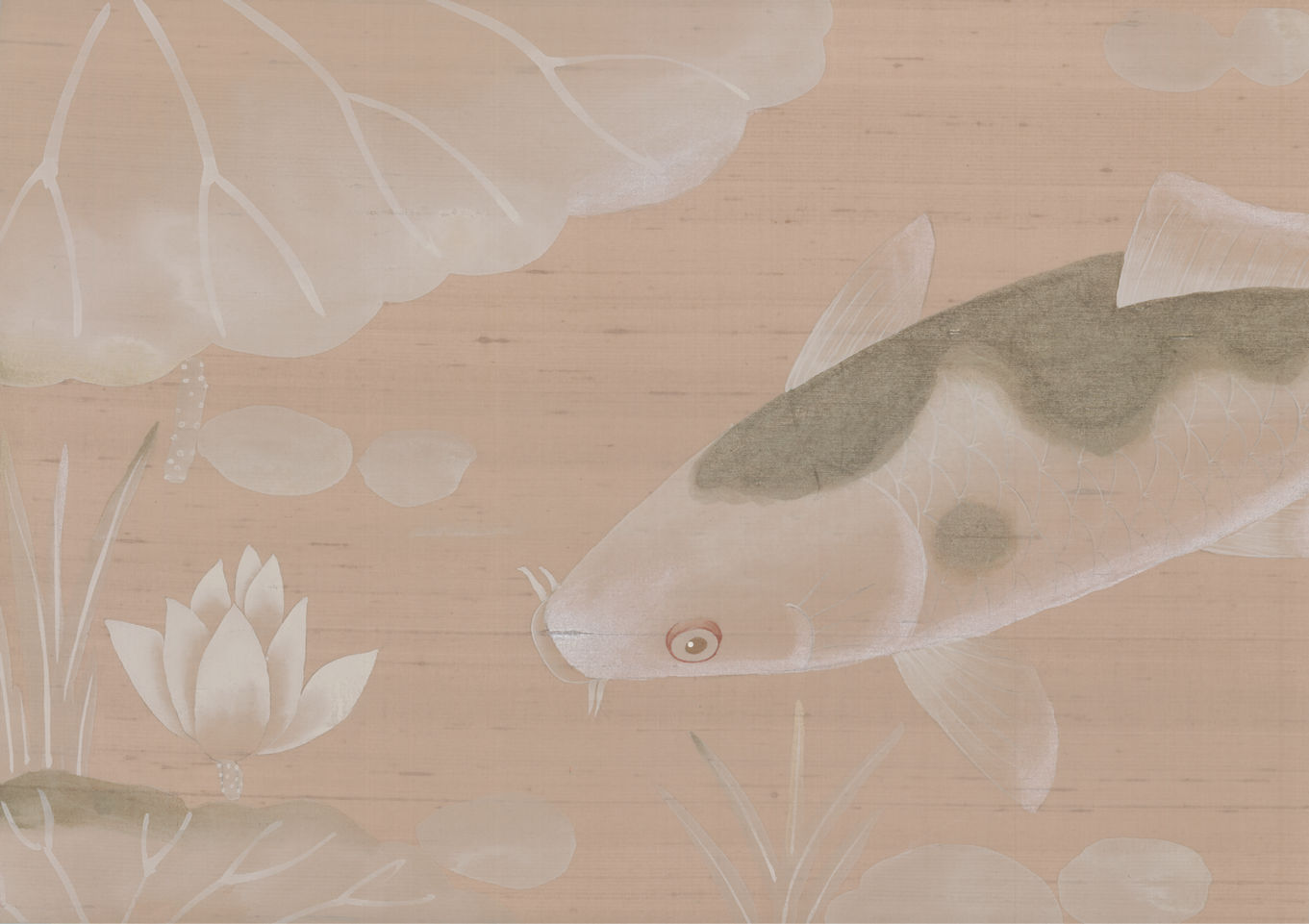 Contemporary Wallpaper / Silk / Chinoiserie / Handmade - Underwater , HD Wallpaper & Backgrounds