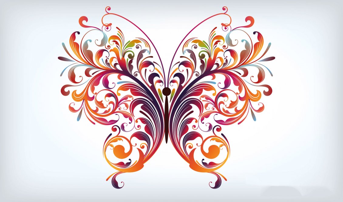 Download Wallpaper A Beautiful Graphic Design - Graphic Design Butterfly , HD Wallpaper & Backgrounds