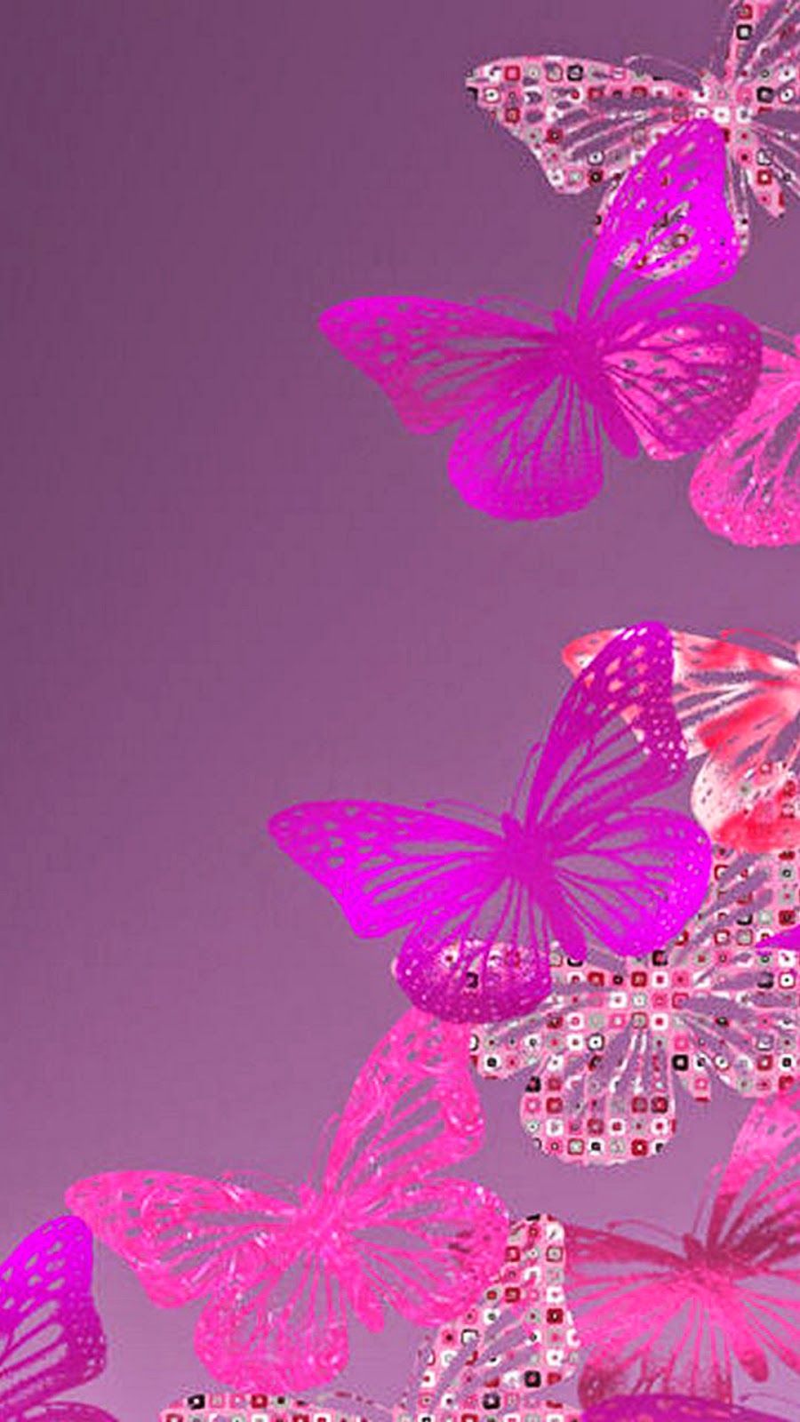 Free Butterfly Wallpaper - Pink Hd Wallpaper For Iphone 6 , HD Wallpaper & Backgrounds