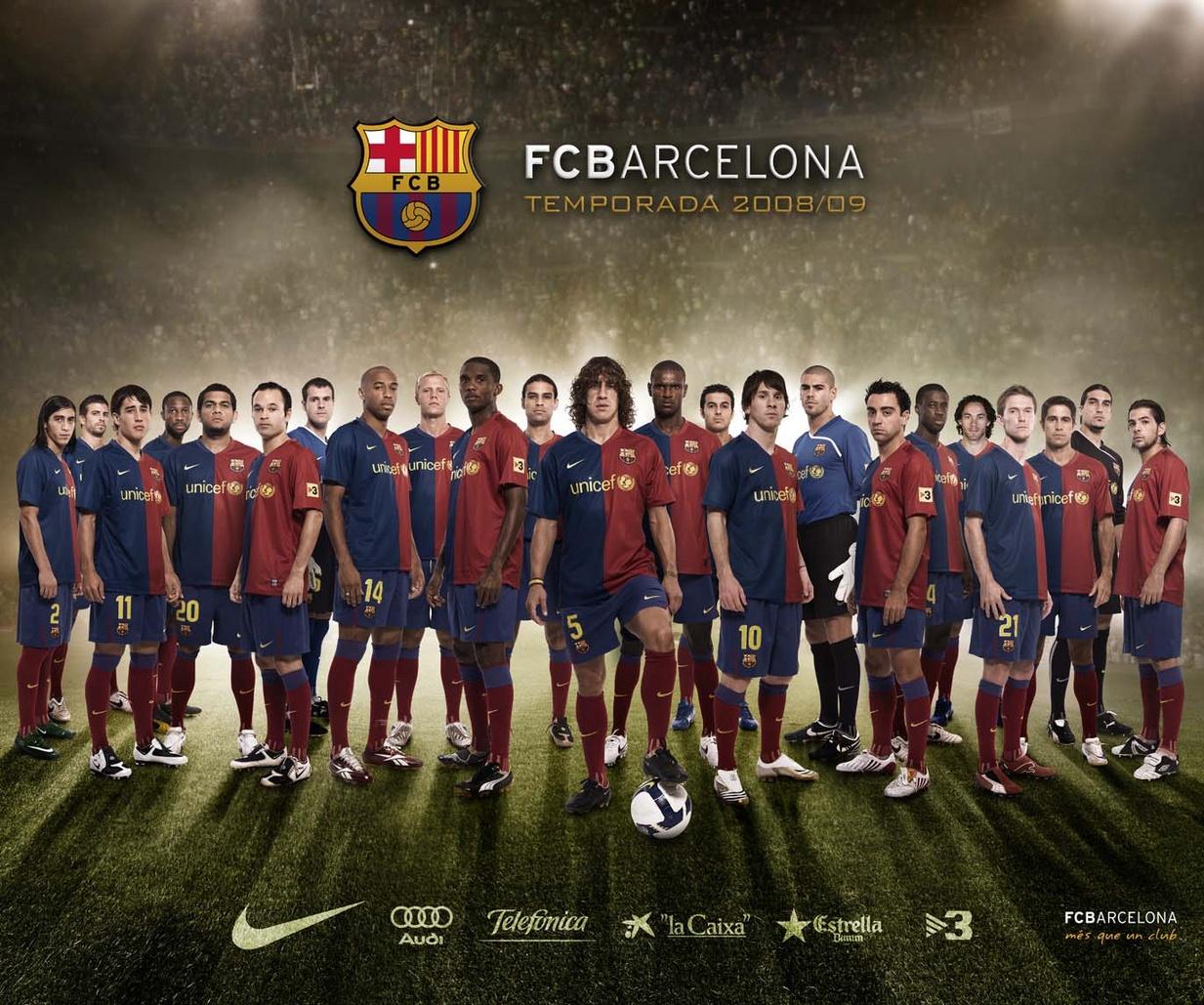 Wallpaper De Futbol - Group Photo Of Barcelona , HD Wallpaper & Backgrounds