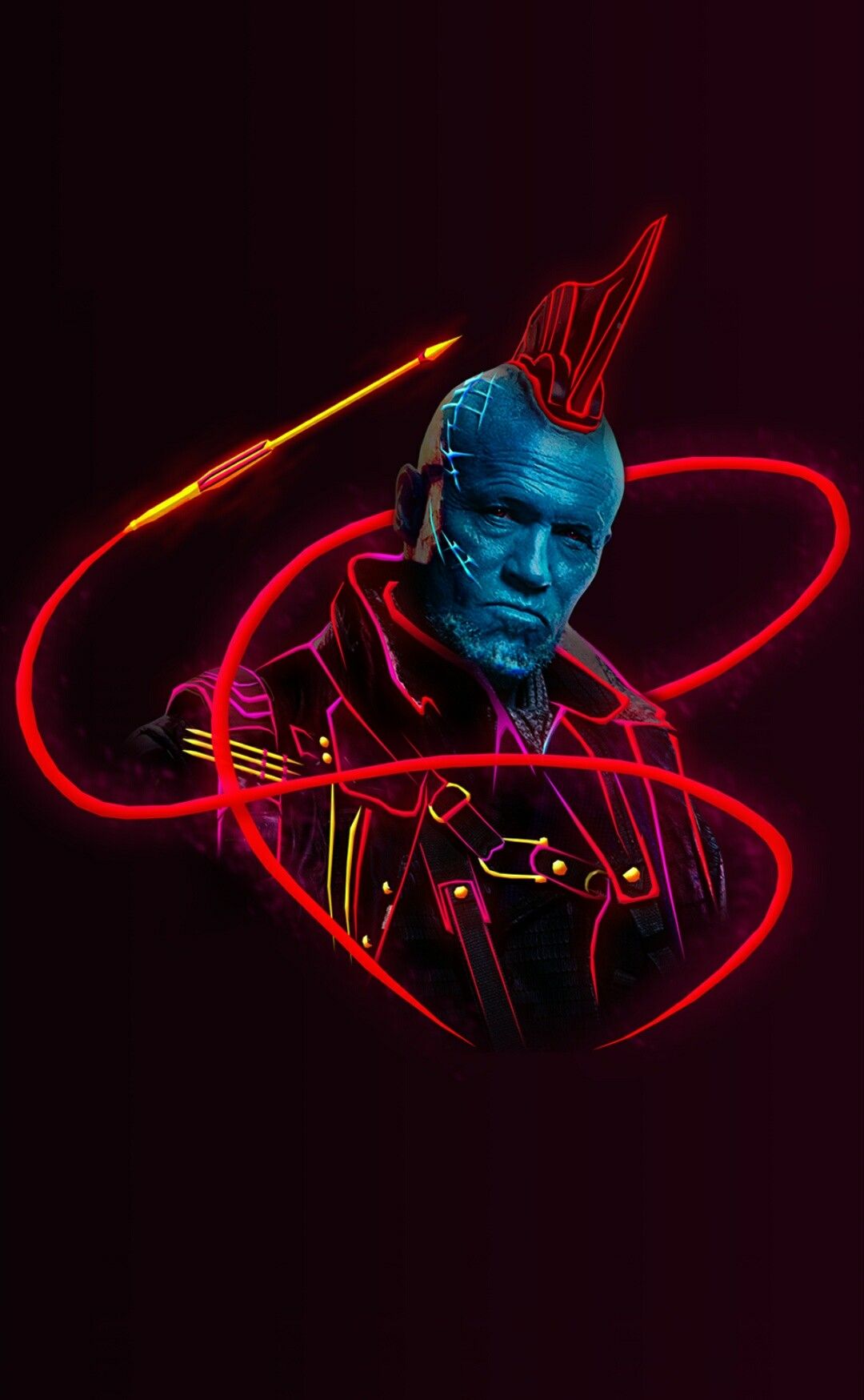 Marvel Neon Wallpaper - Yondu Udonta , HD Wallpaper & Backgrounds