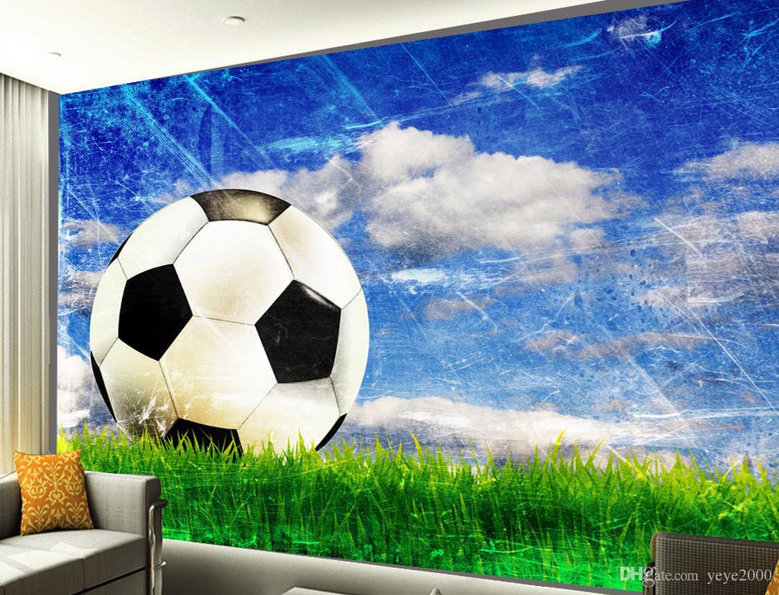 3d Murals Wallpaper For Living Room Football Murals - High Resolution Football Background , HD Wallpaper & Backgrounds
