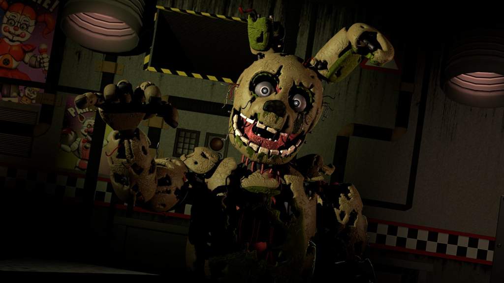 Springtrap In The New Custom Night - Museum , HD Wallpaper & Backgrounds