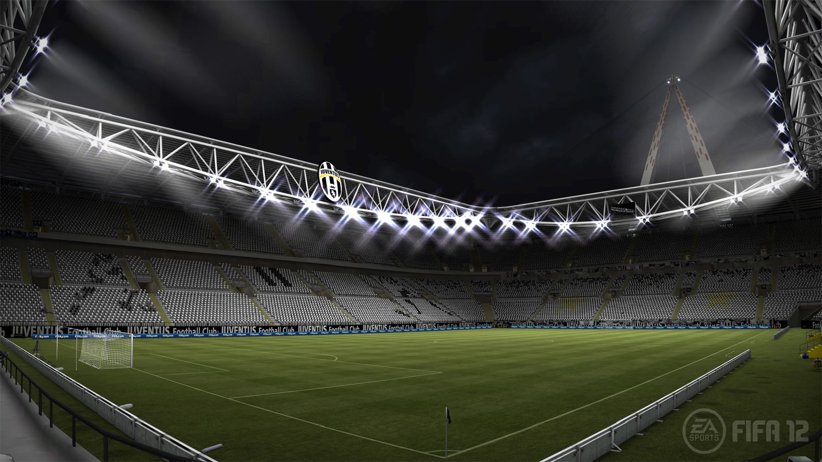 Hd Soccer Stadium Wallpaper Pinterest - Juventus Stadium Night , HD Wallpaper & Backgrounds