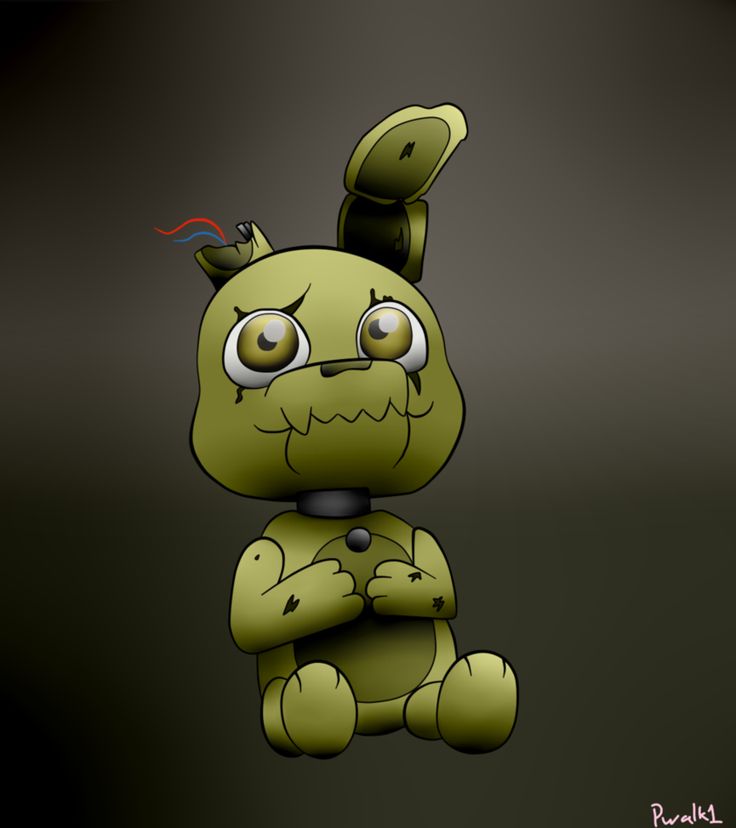 Springtrap - Plushtrap And Springtrap Cute , HD Wallpaper & Backgrounds