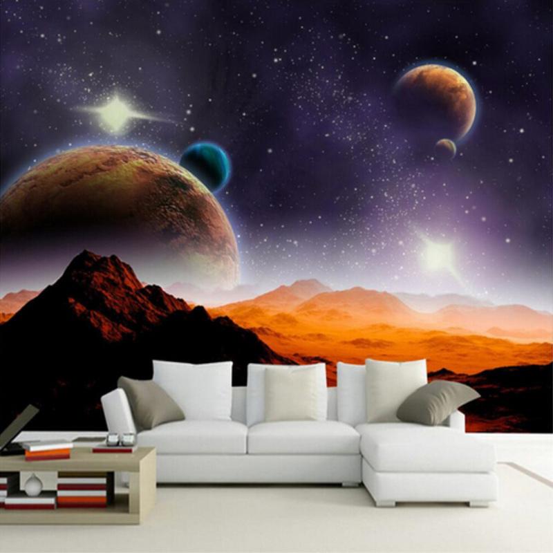 Custom Photo Wallpaper 3d Planet Universe 3d Mural - Bedroom Walls Planet 3d Wallpapers For Wall Galaxy , HD Wallpaper & Backgrounds