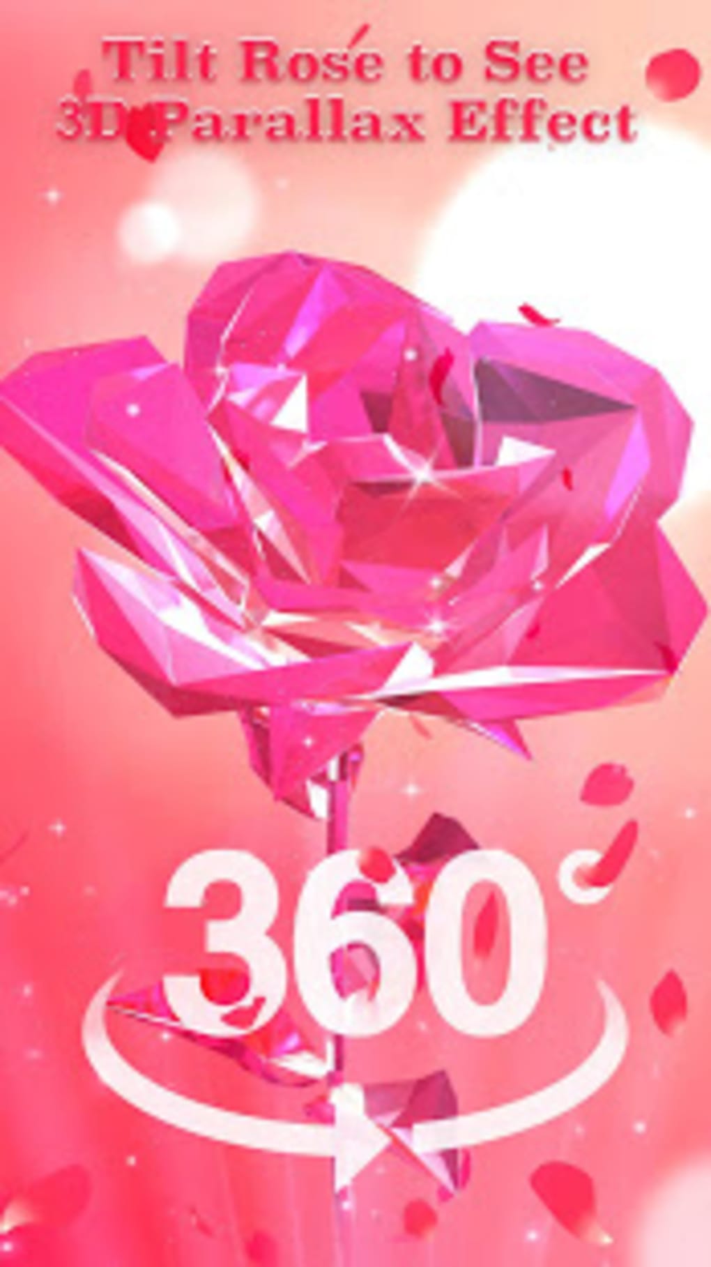 3d Pink Rose Live Wallpaper - Art Paper , HD Wallpaper & Backgrounds
