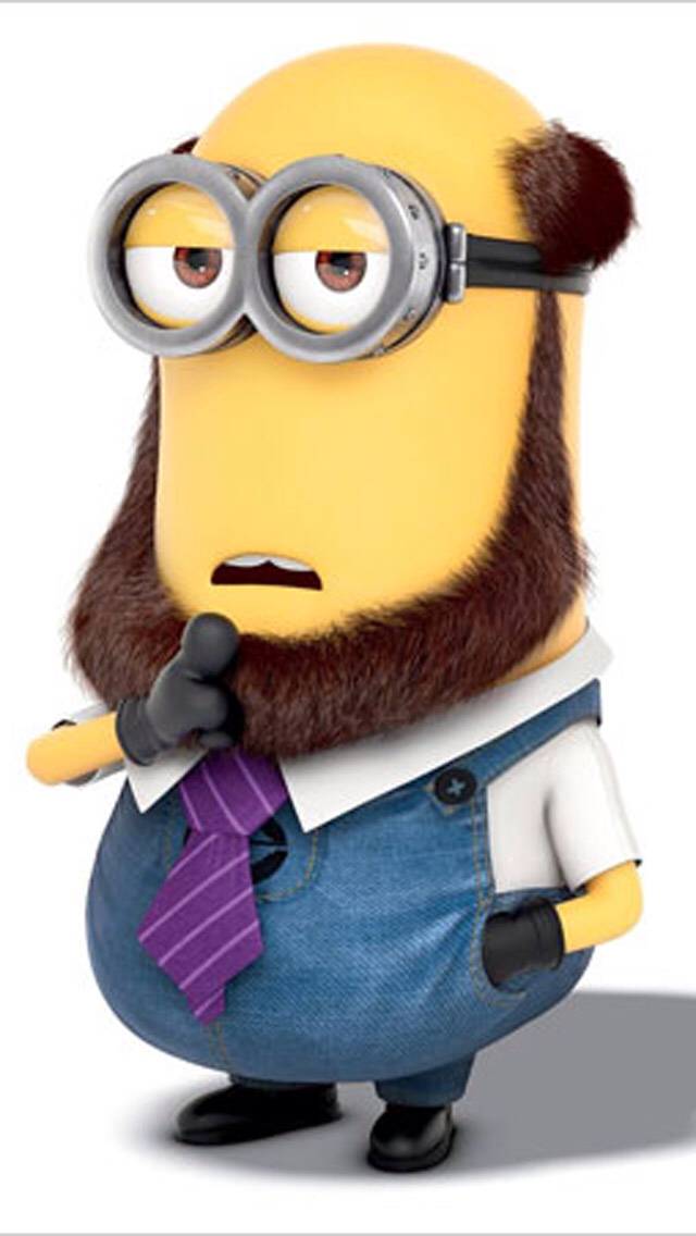 Checkout This For Your Iphone Http Zedge Net W Src=ios - Minion Con Barba , HD Wallpaper & Backgrounds