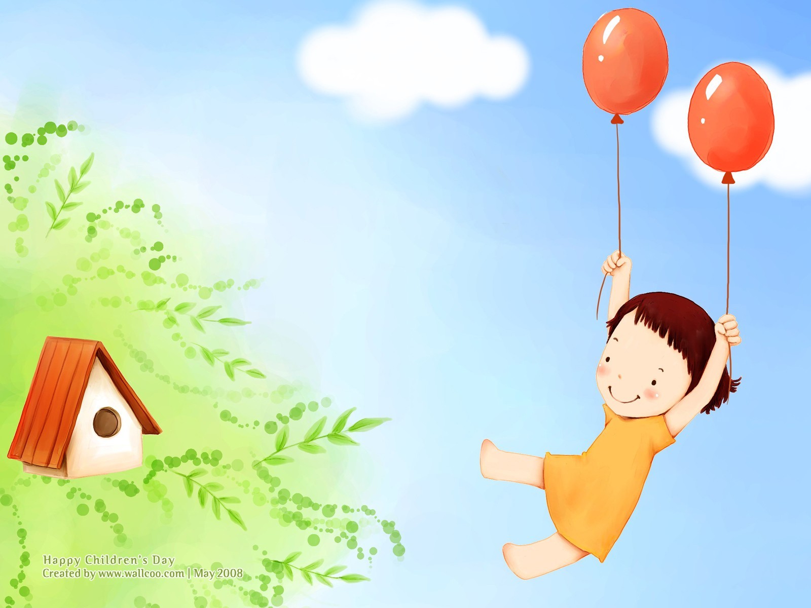 Lovely Children's Day Wallpaper Illustrator - Wallcoo Com Happy Childrens Day , HD Wallpaper & Backgrounds