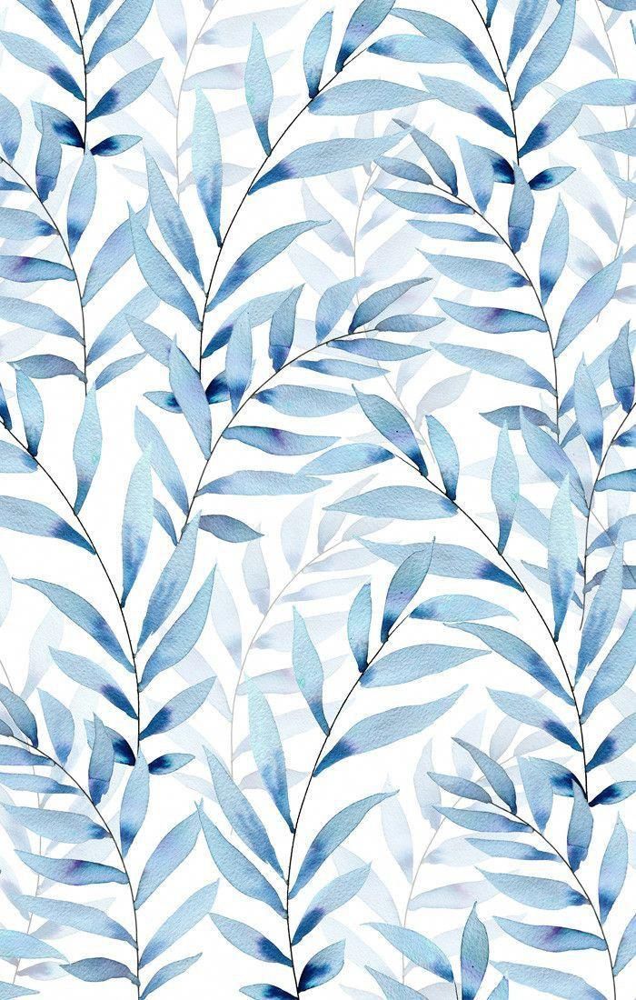 Duvar Ka Tlar Coastalbedroomsblue Also Best Wallpapers - Blue Leaves Background , HD Wallpaper & Backgrounds