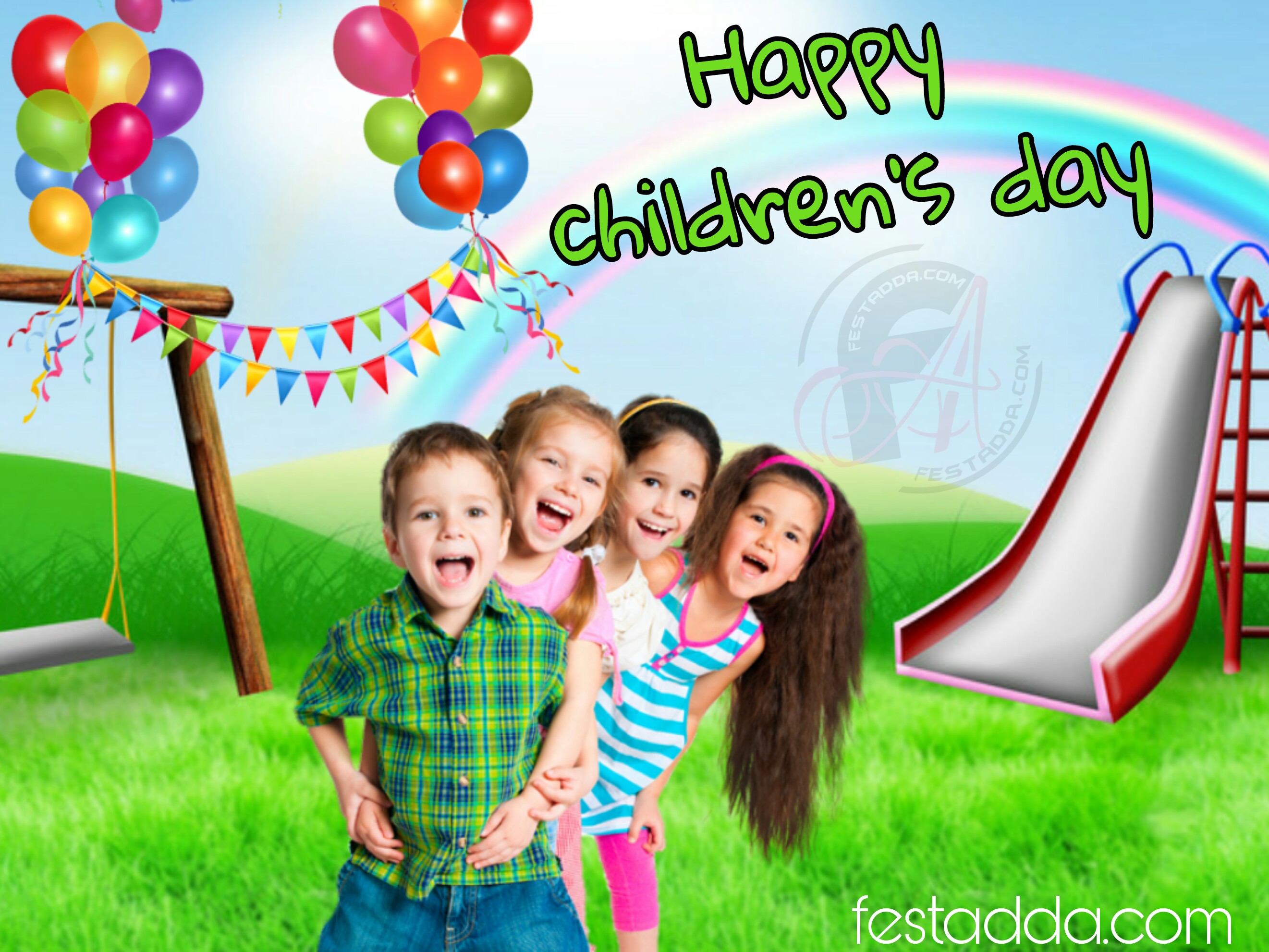 Happy Children's Day Wallpaper - School Poster Design , HD Wallpaper & Backgrounds