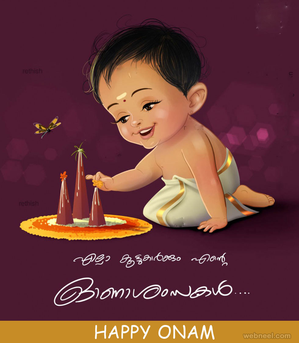 Happy Onam Greetings Onam Wishes Greetings Malayalam - Onam Wishes In Malayalam , HD Wallpaper & Backgrounds