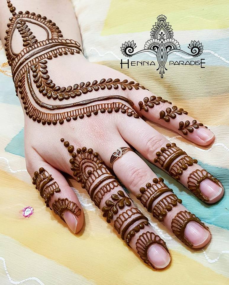 Simple Mehndi Designs Images Downloads - Easy Simple Cone Designs , HD Wallpaper & Backgrounds