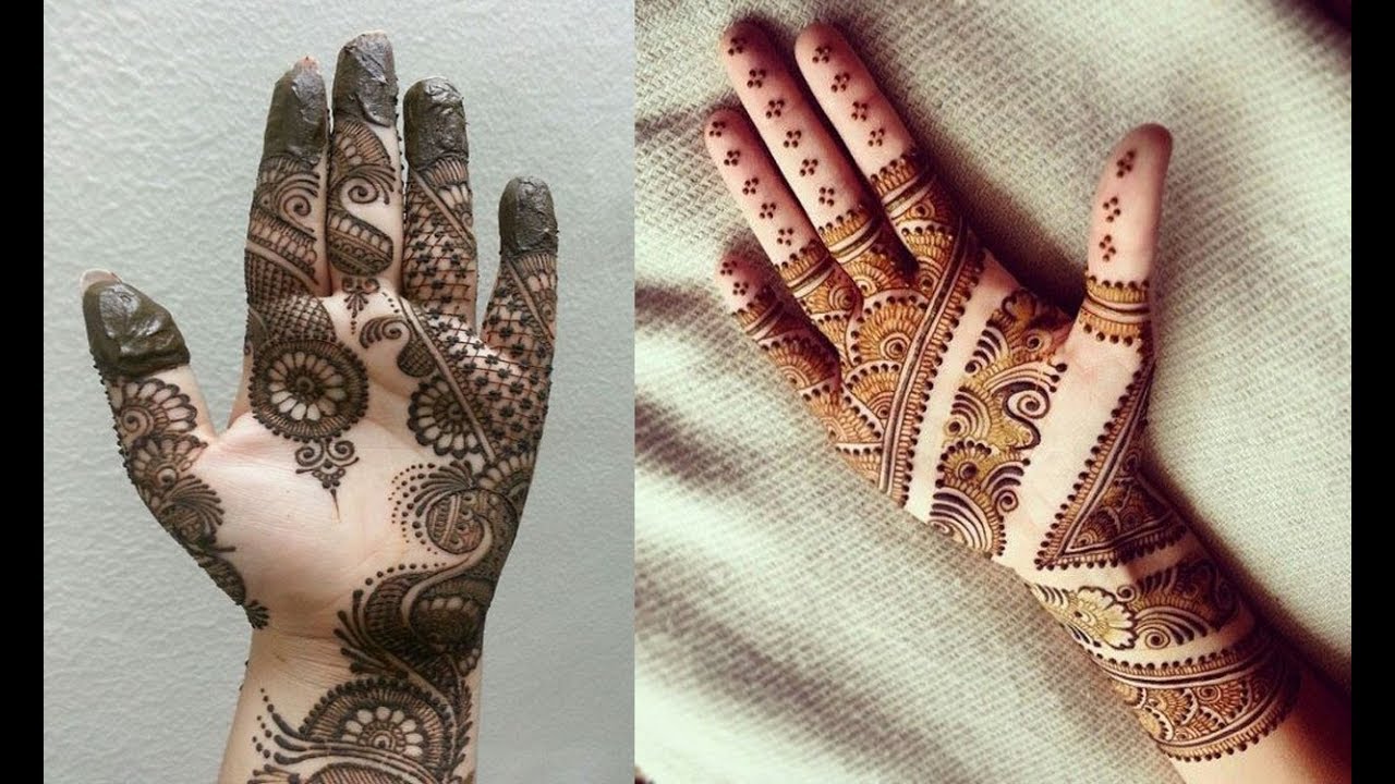 Simple And Easy Mehndi Designs - Front Simple Mehndi Design , HD Wallpaper & Backgrounds