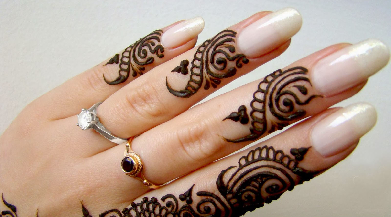 Mehndi Design Wallpaper Simple Finger Mehndi Design 169425