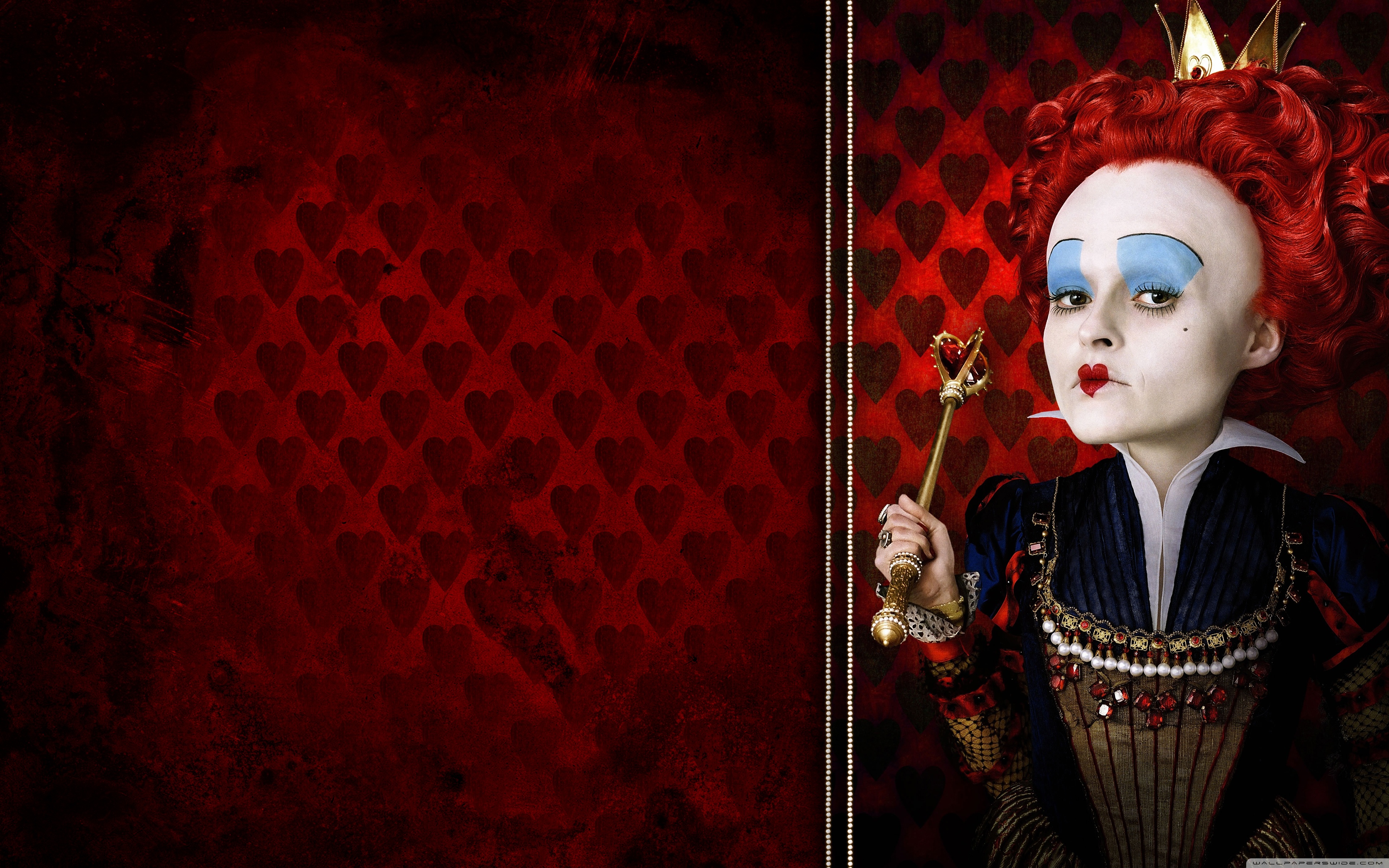 The Red Queen Alice In Wonderland ❤ 4k Hd Desktop Wallpaper - Alice In The Wonderland Hearts , HD Wallpaper & Backgrounds