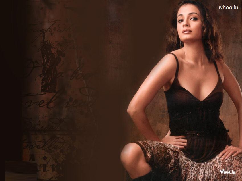 Dia Mirza Hot Cleavage , HD Wallpaper & Backgrounds