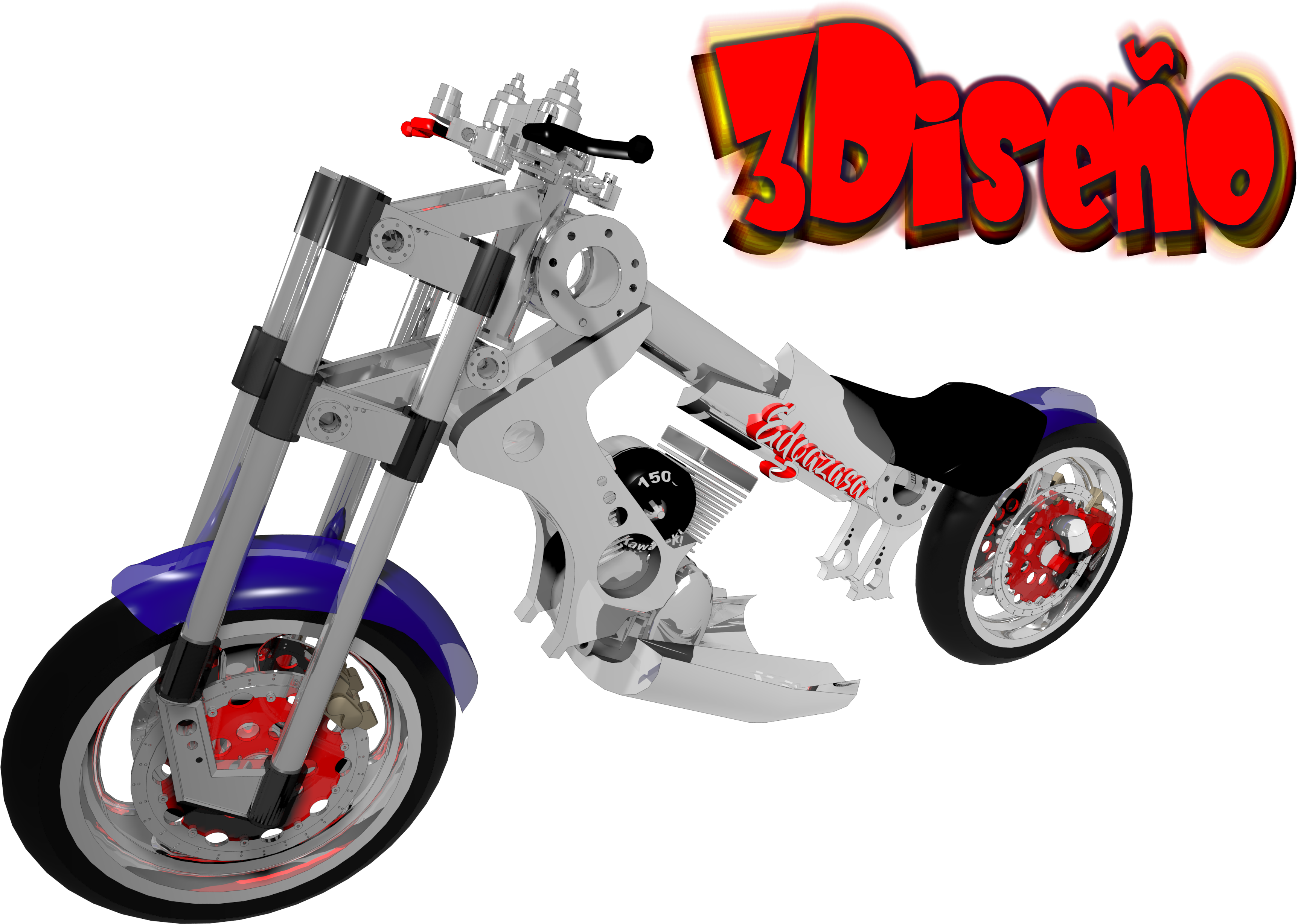 Made With Autodesk 3ds Max 3d Modeling And Animation - Toy Motorcycle , HD Wallpaper & Backgrounds
