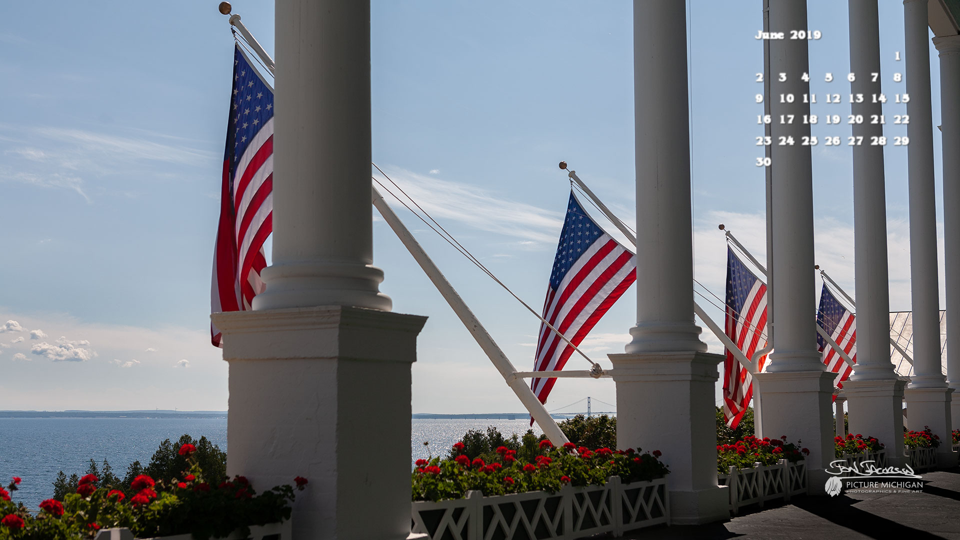 Grand Hotel Calendar Desktop Wallpaper - Flag Of The United States , HD Wallpaper & Backgrounds