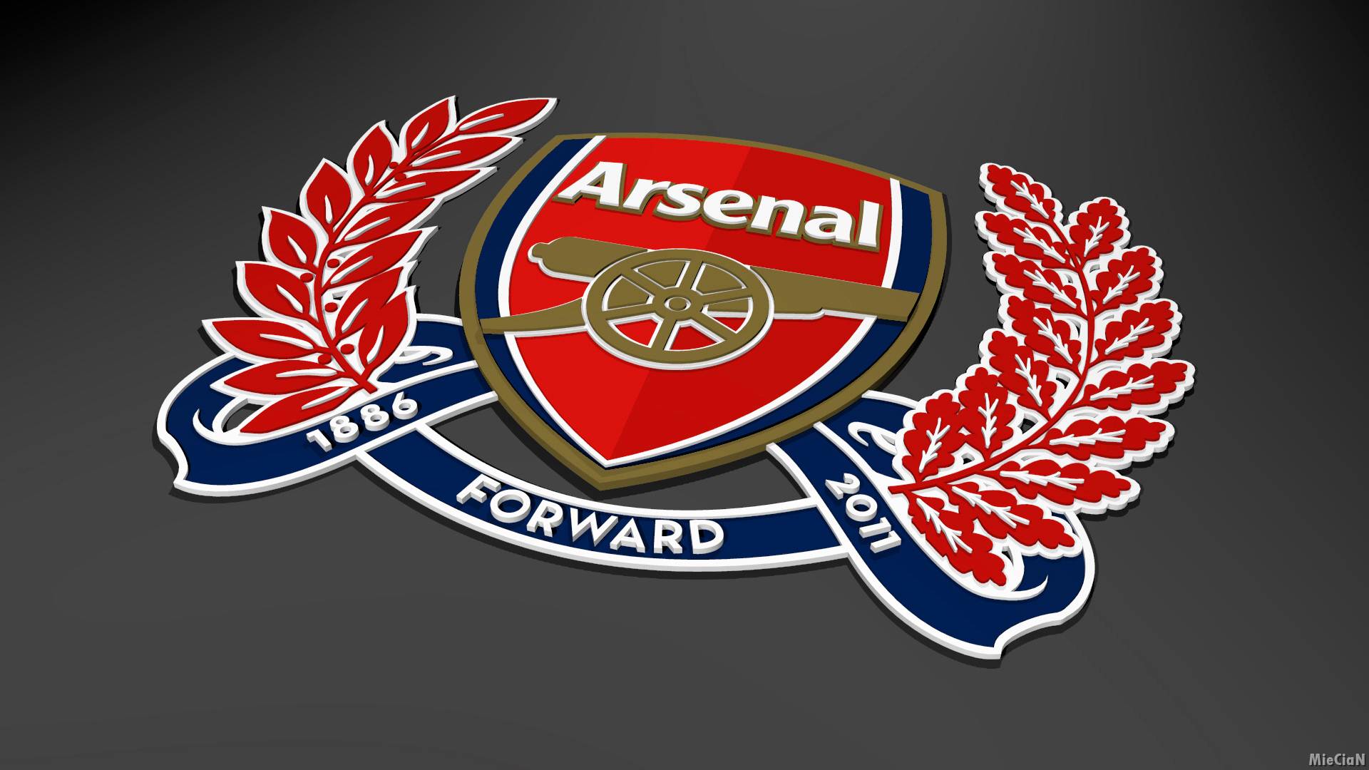 Arsenal Fc Logo Hd Wallpaper - Arsenal Logo 3d , HD Wallpaper & Backgrounds