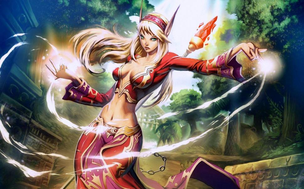 Hot Witch Wallpaper - World Of Warcraft Blood Elf , HD Wallpaper & Backgrounds