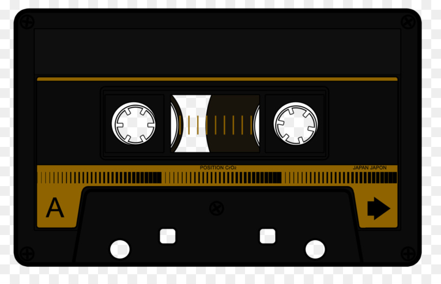 Compact Cassette, Magnetic Tape, Cassette Deck, Yellow - Transparent Cassette Tape Png , HD Wallpaper & Backgrounds