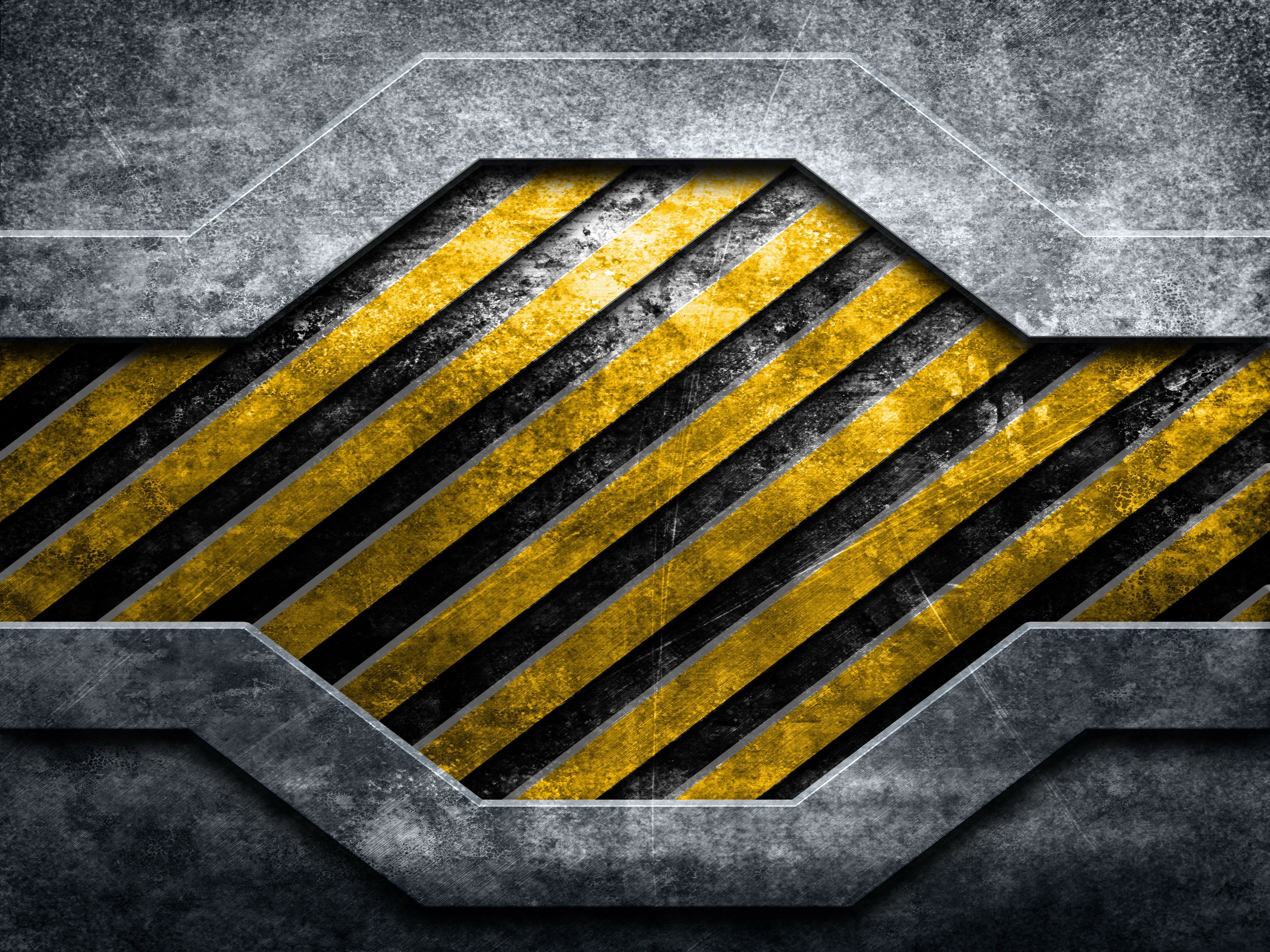 Brown And Black Stripe Area Rug, Metal, Caution, Yellow, - Escudo Do Clash Of Clans , HD Wallpaper & Backgrounds