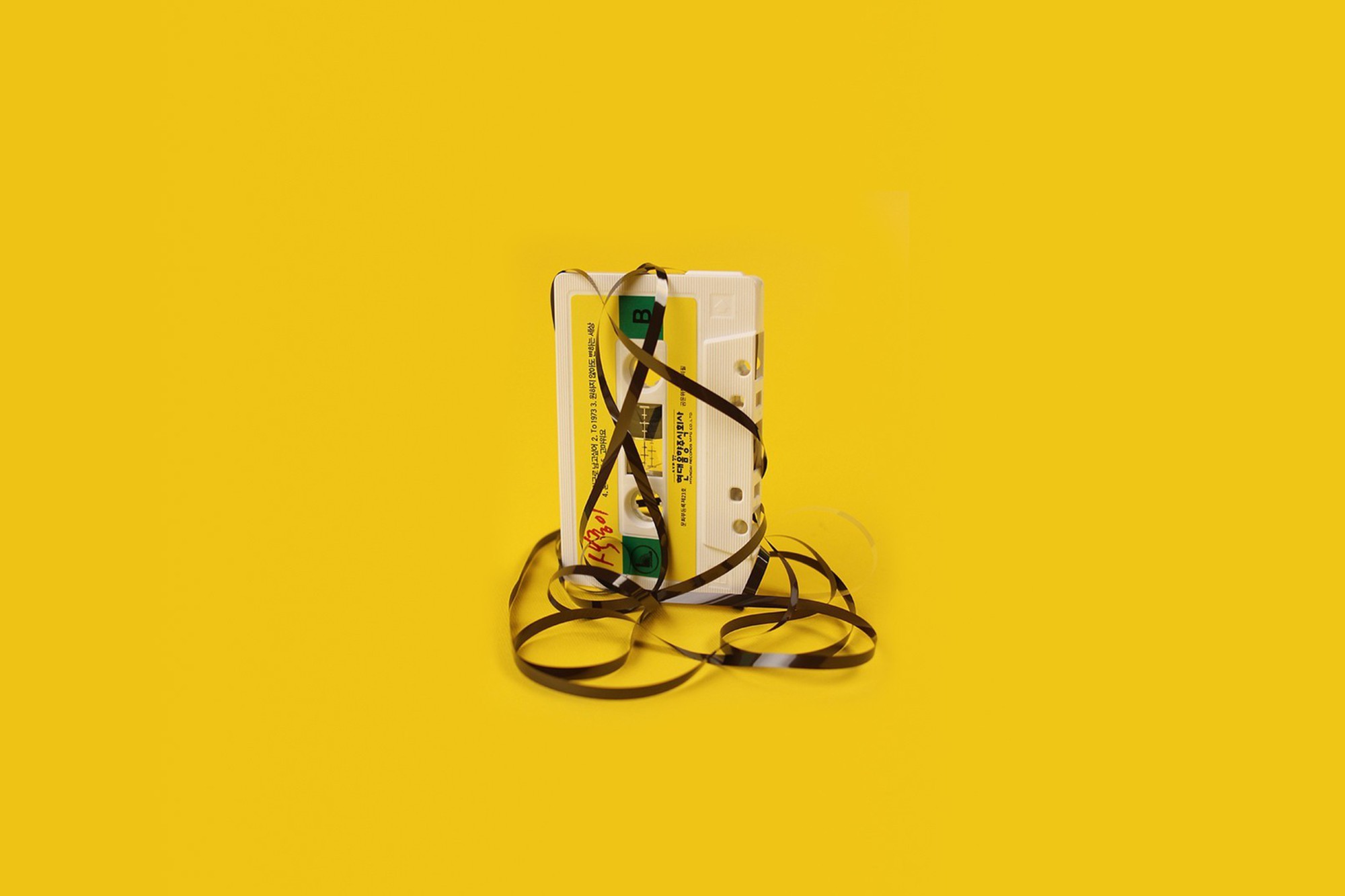 Wallpaper Resolutions - Yellow Cassette Tape Aesthetic , HD Wallpaper & Backgrounds