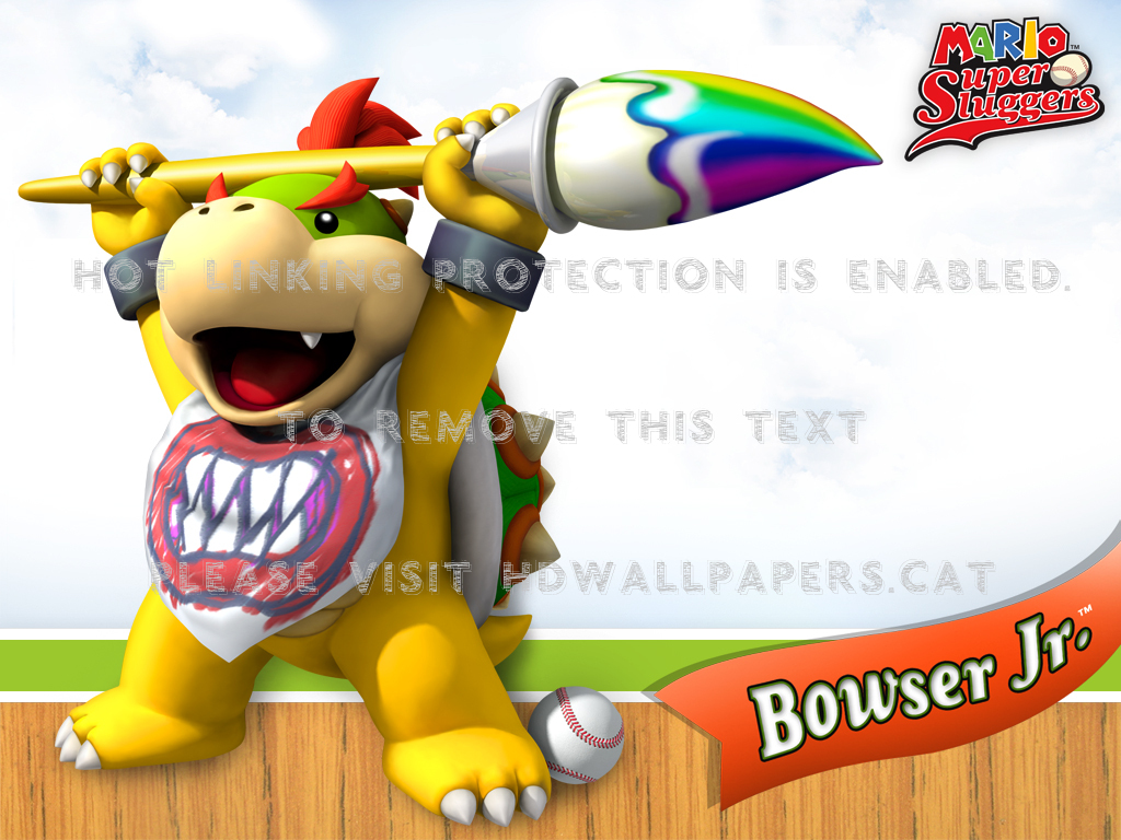 Bowser Jr With Brush , HD Wallpaper & Backgrounds