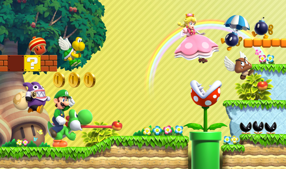 Games - Super Mario Bros U Deluxe , HD Wallpaper & Backgrounds