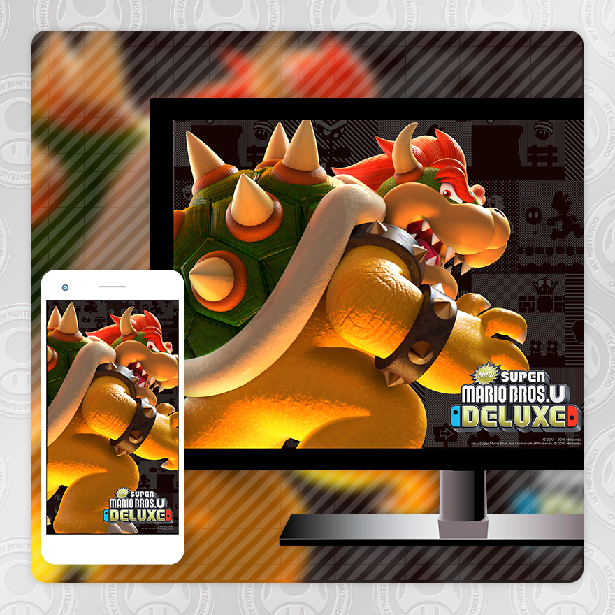 Three New Mario Wallpapers Have Been Added To My Nintendo - New Super Mario Bros U Deluxe Bowser , HD Wallpaper & Backgrounds