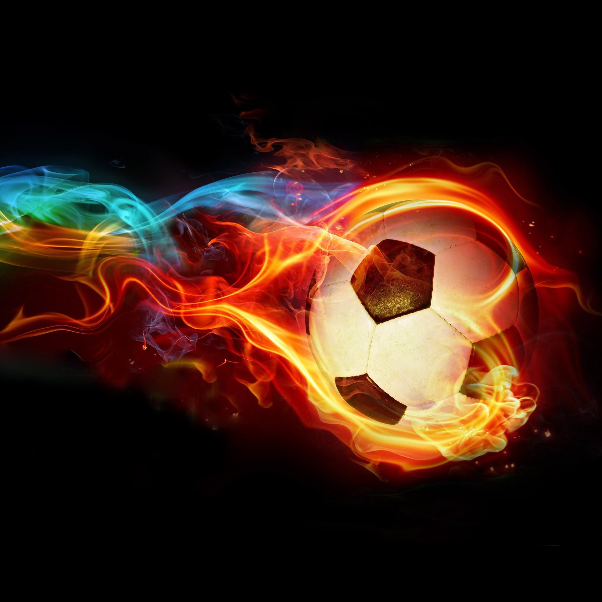 Flame Football Hd Wallpaper - Footballphoto , HD Wallpaper & Backgrounds