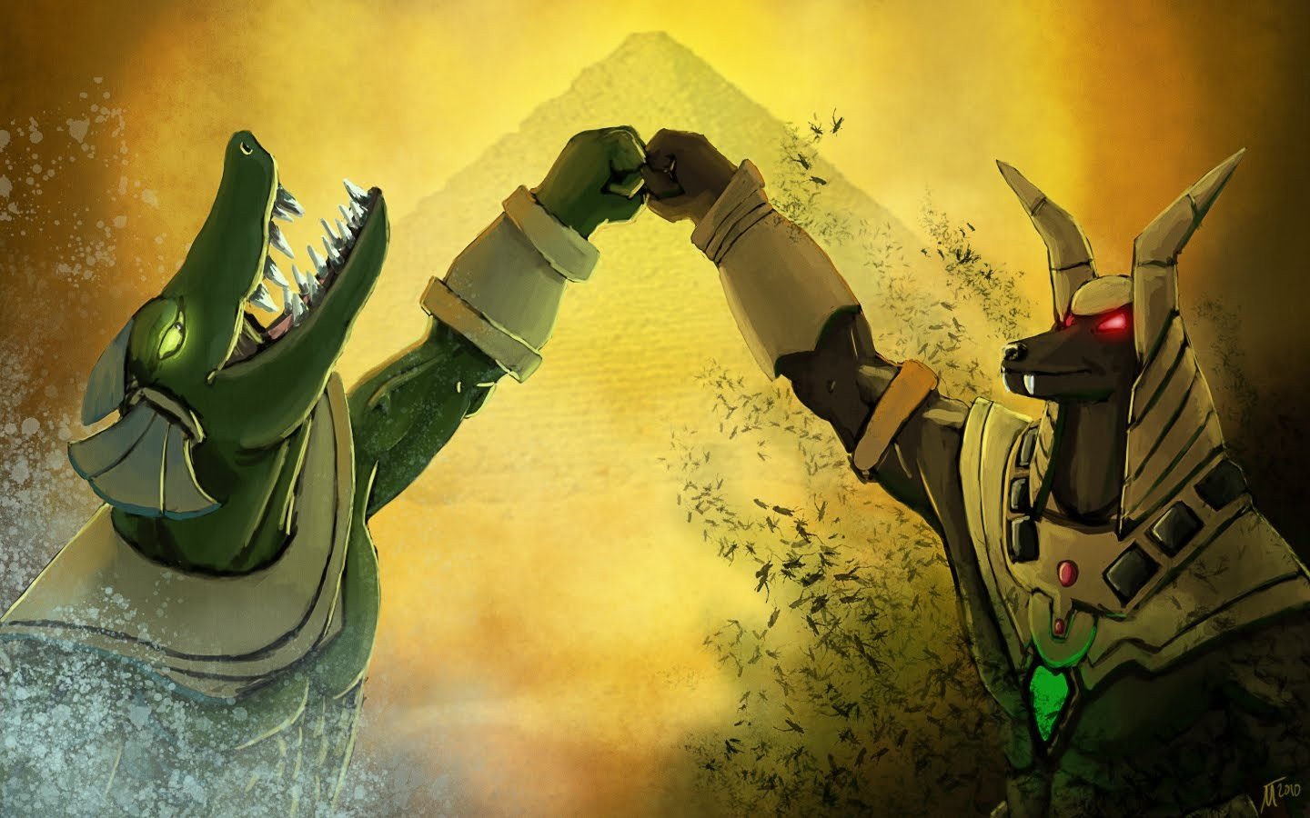 Free League Of Legends High Quality Wallpaper Id - Nasus And Renekton , HD Wallpaper & Backgrounds