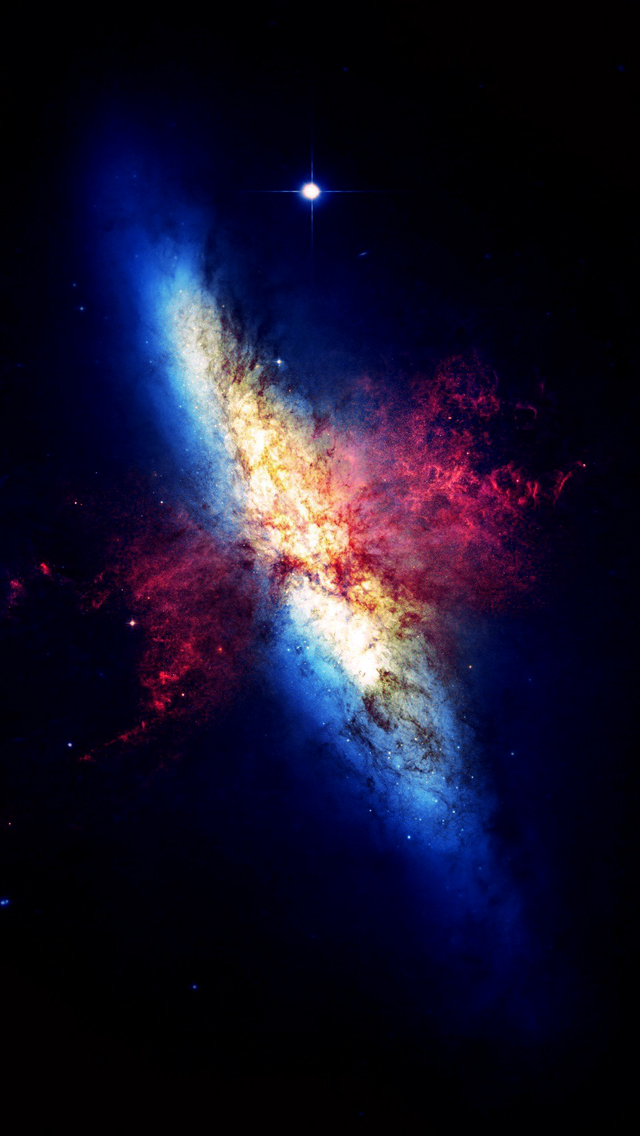 Colorful Supernova Explosion Illustration Iphone 5 - Temple De Sagrat Cor , HD Wallpaper & Backgrounds