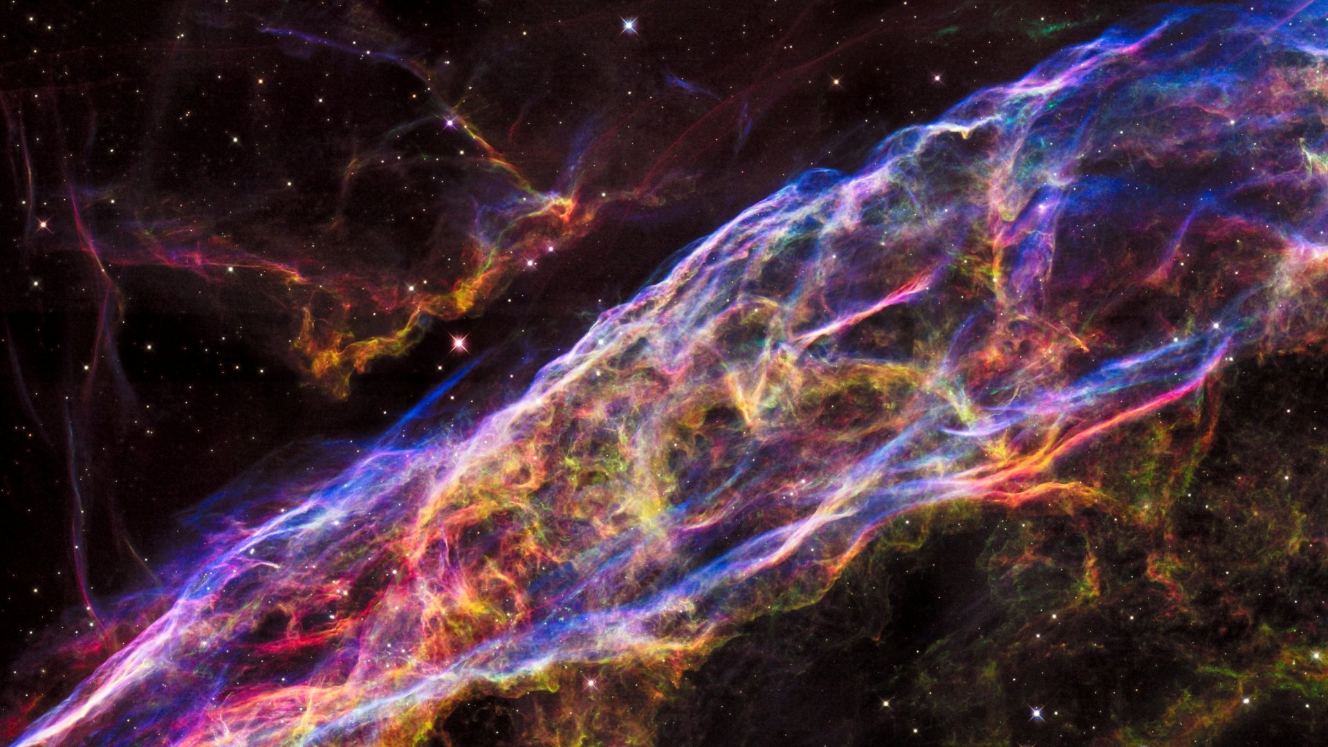 Veil Nebula Supernova Remnant Wallpaper - Hubble Telescope , HD Wallpaper & Backgrounds