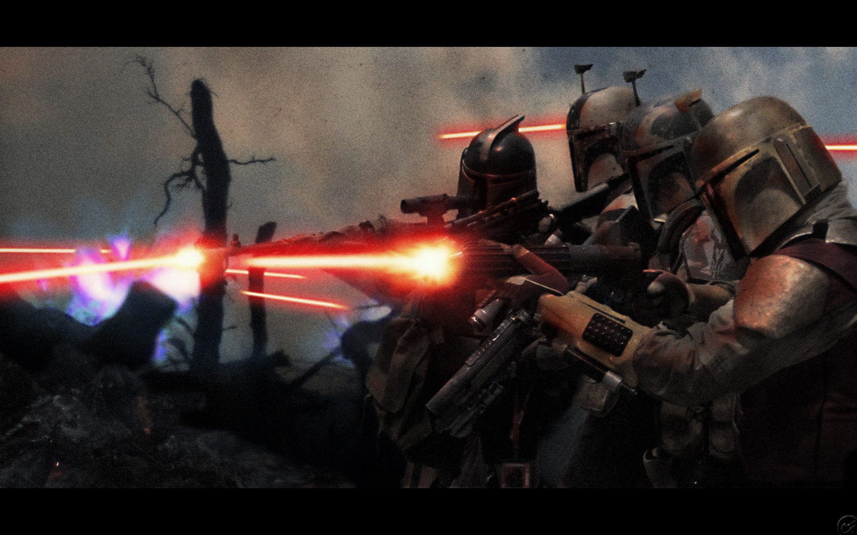 Add Media Report Rss Wallpaper Of Glory Returns - Star Wars Mandalorian Battle , HD Wallpaper & Backgrounds