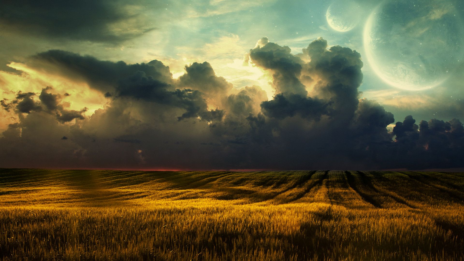 Cloudy Corn Field - Hd Cloudy Sky Background , HD Wallpaper & Backgrounds
