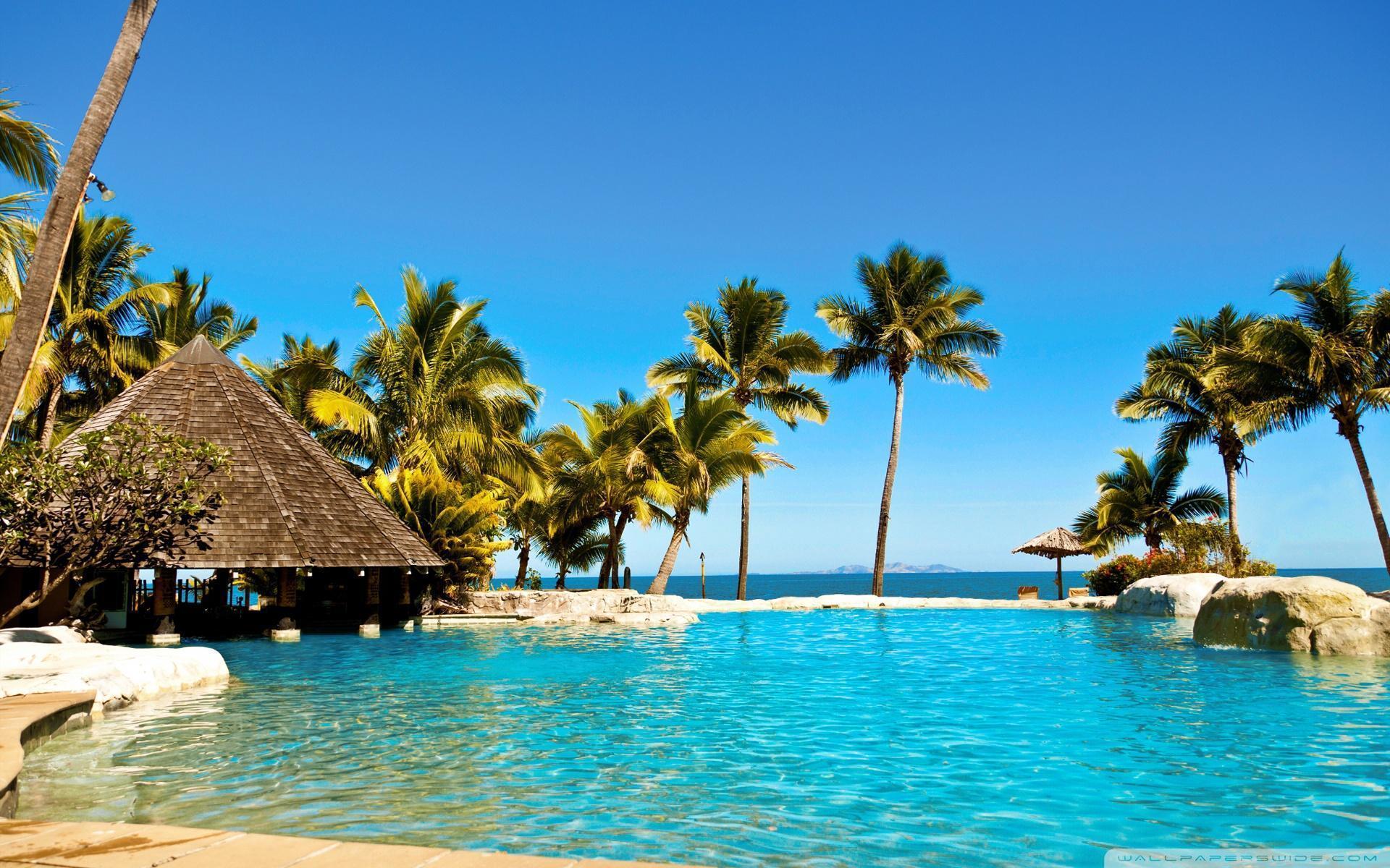 Fiji Resort Hd Desktop Wallpaper - Fiji Hd , HD Wallpaper & Backgrounds