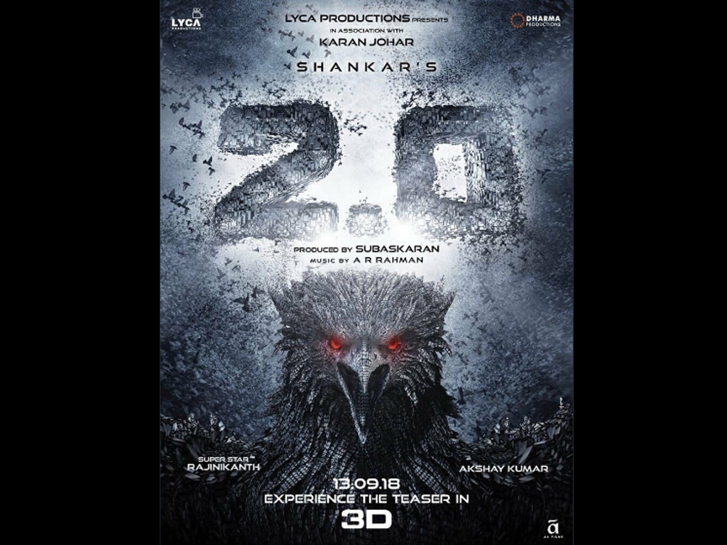 2 - - 2.0 Movie Poster Download , HD Wallpaper & Backgrounds