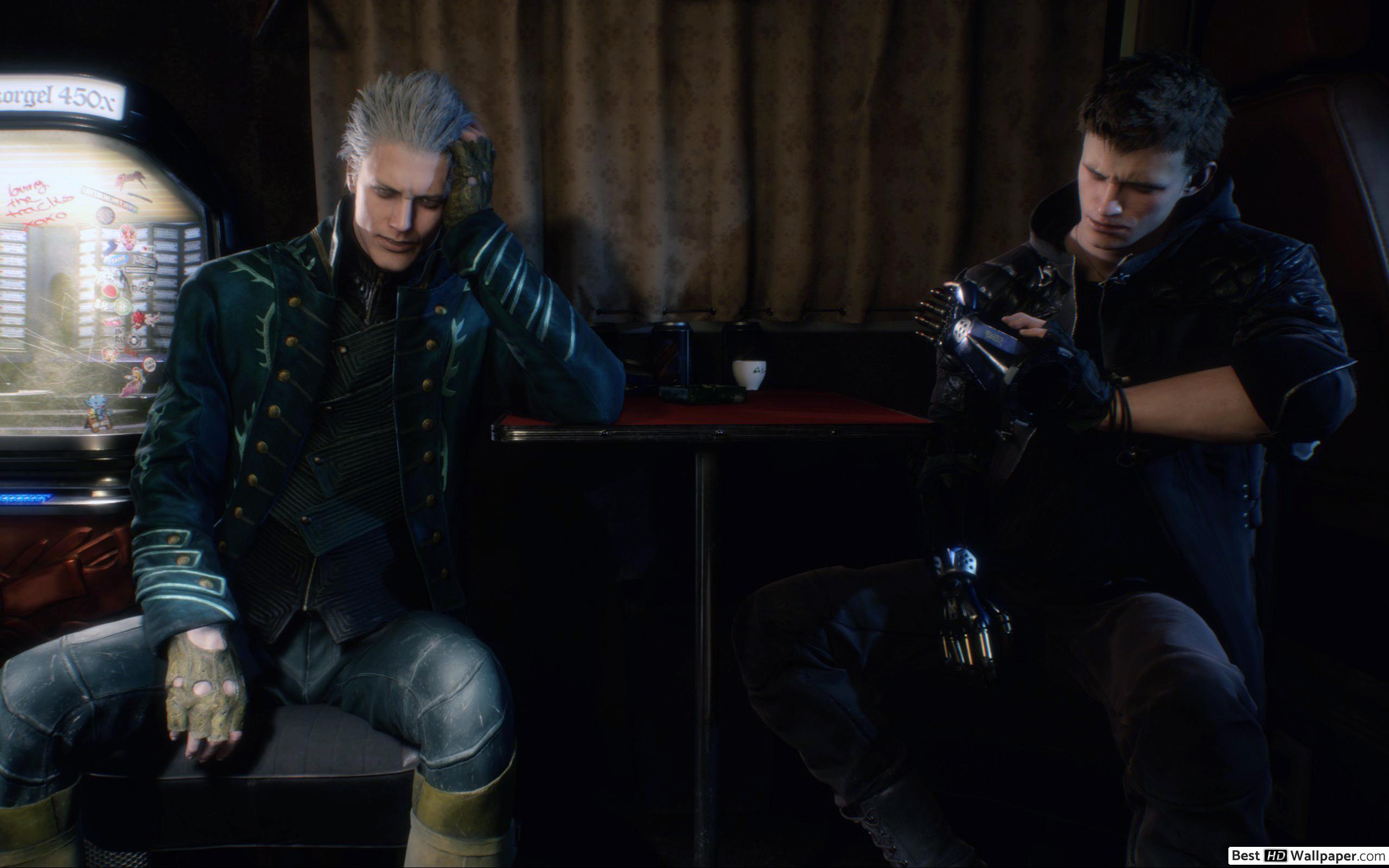 Wide - Dmc 5 Vergil And Nero , HD Wallpaper & Backgrounds