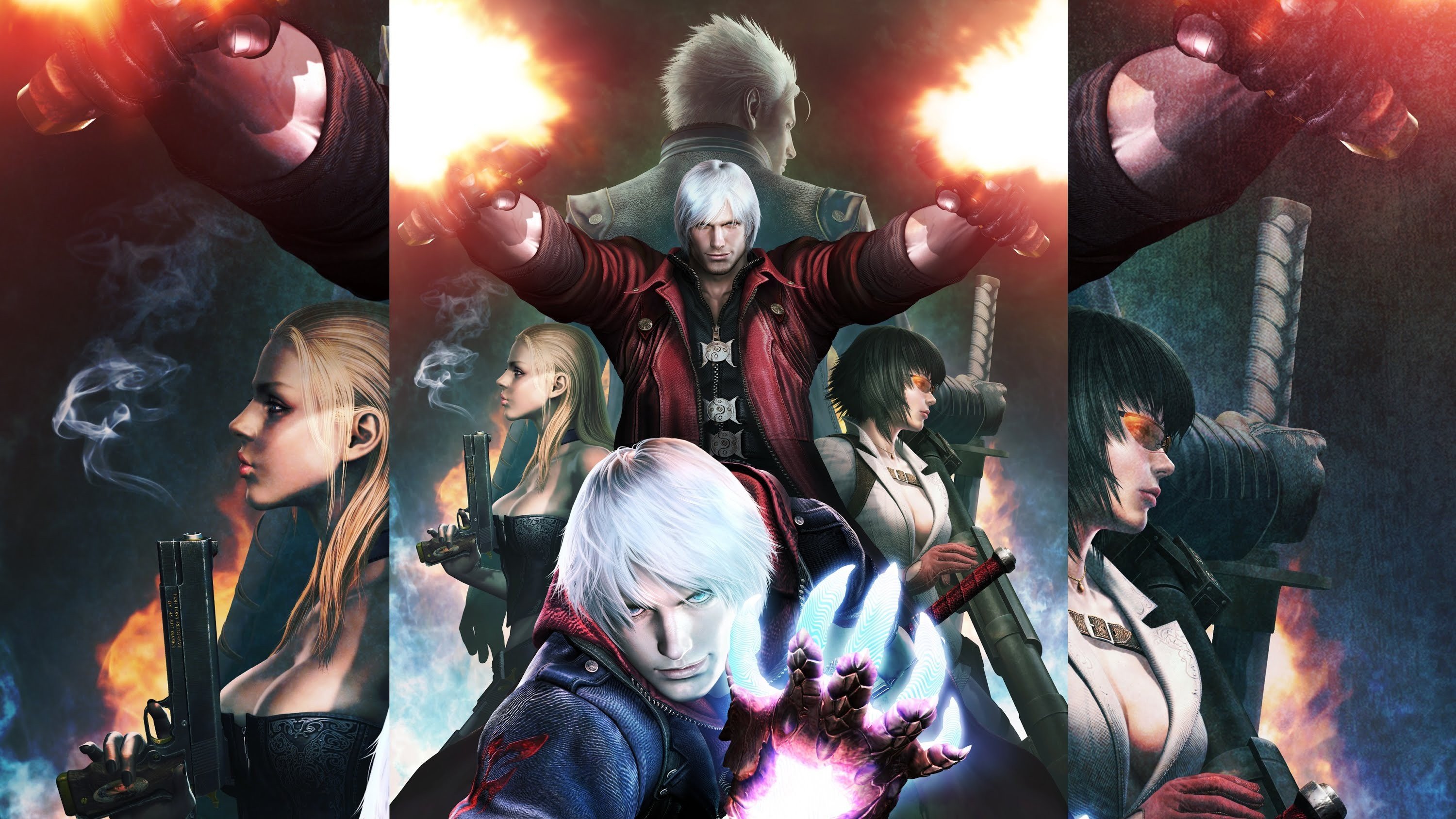 Devil May Cry Dante Nero Character Wallpaper And Background - Devil May Cry Dante Vergil Nero , HD Wallpaper & Backgrounds