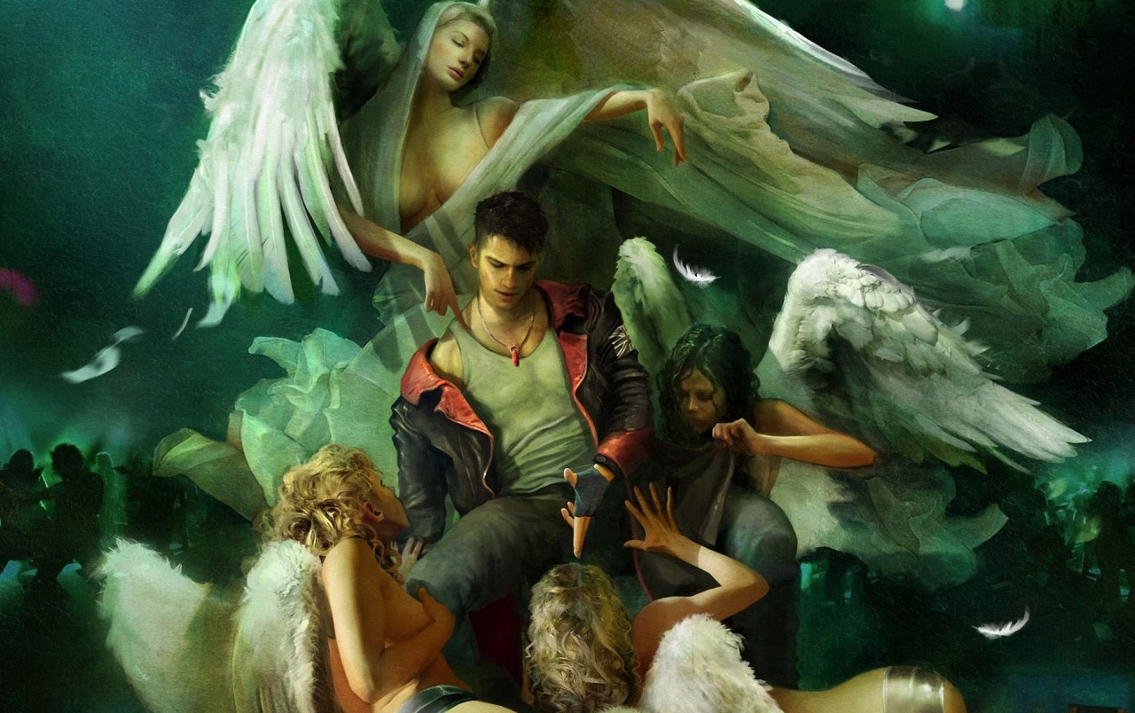 Devil May Cry Dante And Angels , HD Wallpaper & Backgrounds