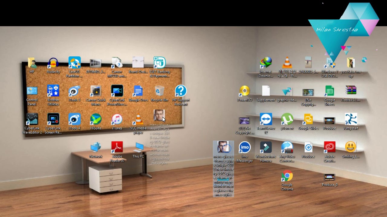 How To Make Office Design In Wallpaper Desktop Icon - Fondo De Pantalla De Oficina , HD Wallpaper & Backgrounds