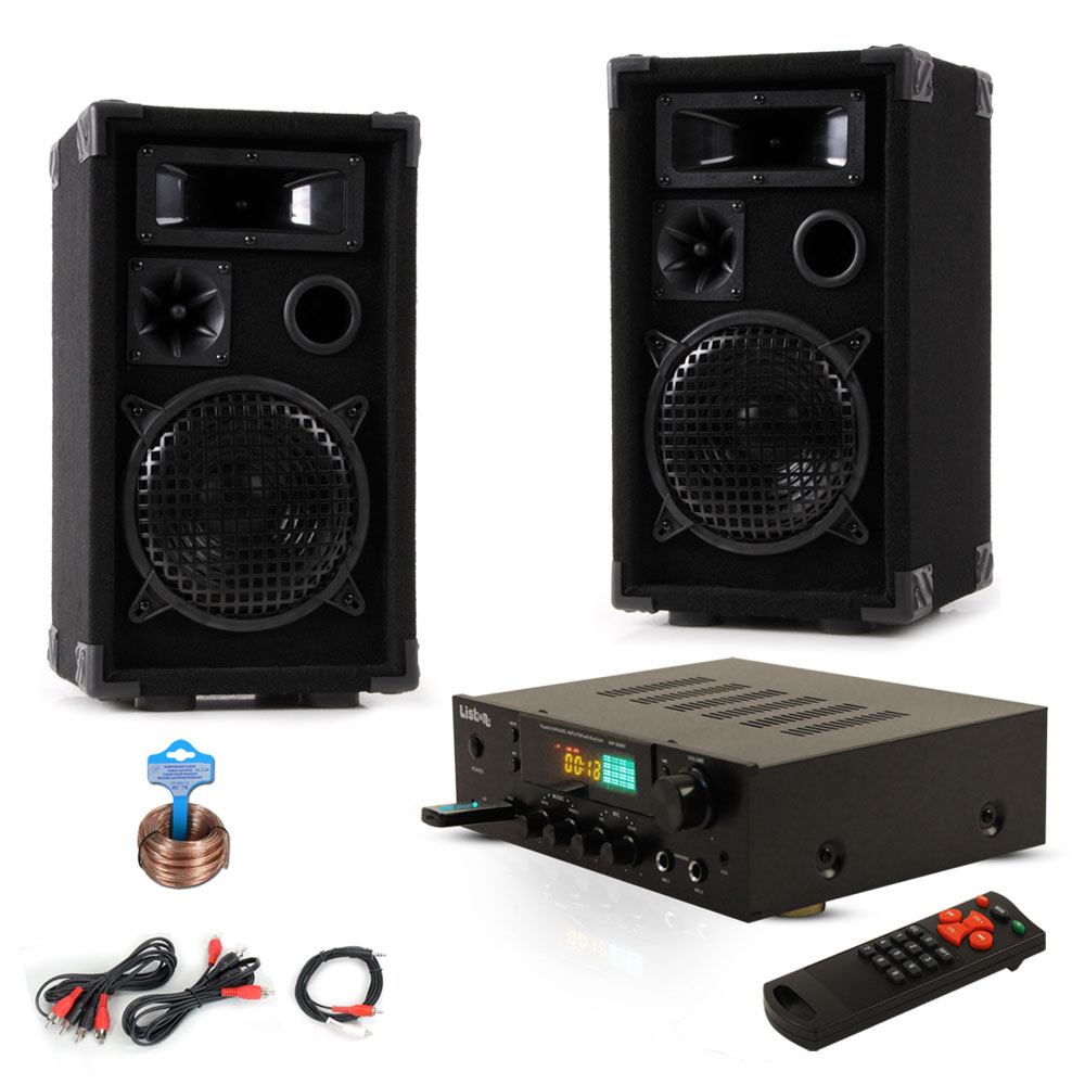 Music Compact System With Pa Speakers And Bluetooth - Hifi Anlage Mit Mikro Karaoke Anlage , HD Wallpaper & Backgrounds