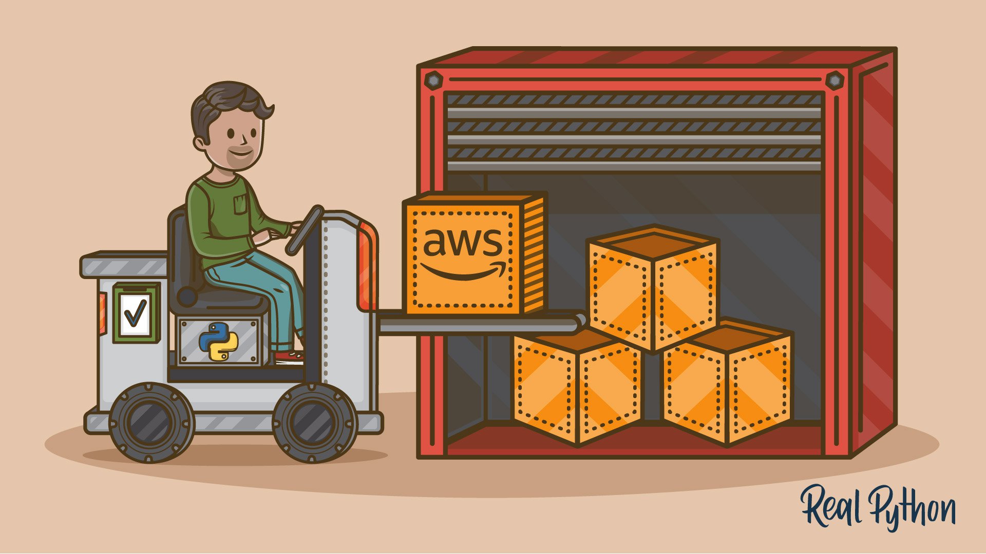 Python, Boto3, And Aws S3 - Illustration , HD Wallpaper & Backgrounds