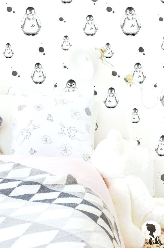 Penguin Wallpaper For Walls Beautiful Self Adhesive - Bed Frame , HD Wallpaper & Backgrounds