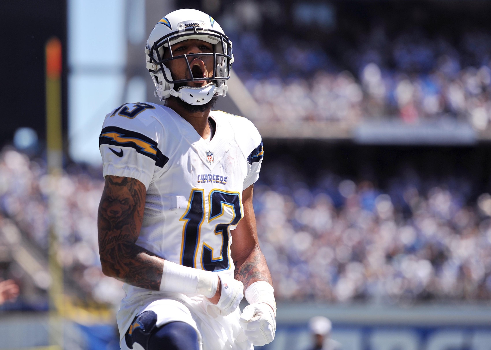 San Diego's Starting Offensive Line Missed A Combined - Keenan Allen Chargers , HD Wallpaper & Backgrounds